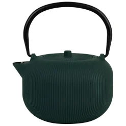Théière en fonte et inox vert 1L - Tresse