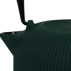 Théière en fonte et inox vert 1L - Tresse