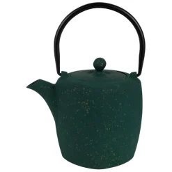 Théière en fonte émaillée noir avec filtre inox 90cl - Arty