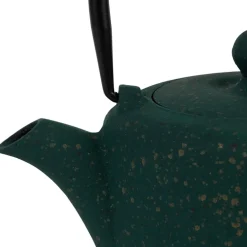 Théière en fonte émaillée noir avec filtre inox 90cl - Arty
