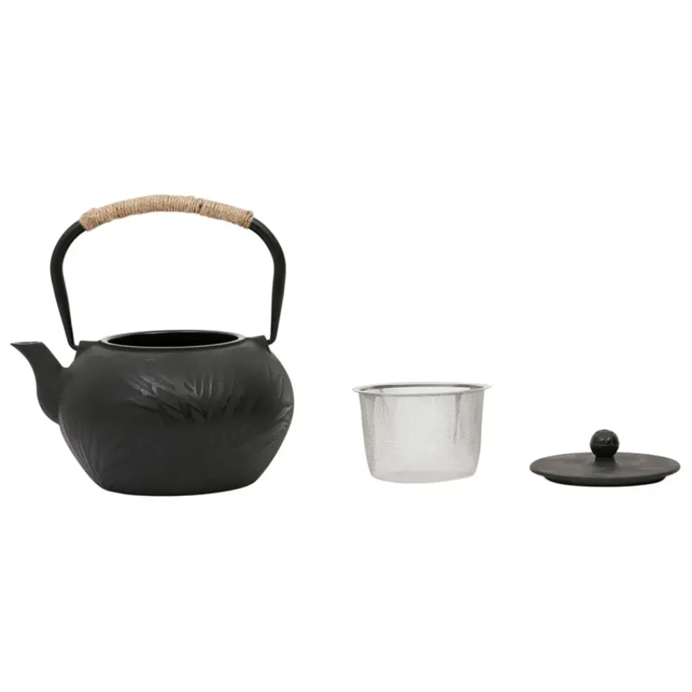 Théière en fonte noir avec filtre inox 1.5l - Exaltation