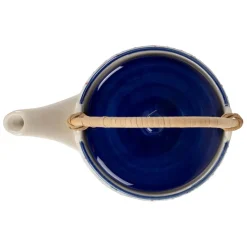 Théière en grès bleu avec filtre inox 1L - Azulejo