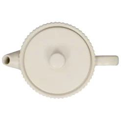 Théière en grès écru et filtre en inox 1l - Sweet Leaves