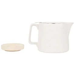Théière mate avec filtre verde blanc 1l en grès