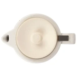 Théière mate avec filtre verde blanc 1l en grès