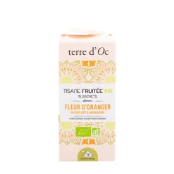 Tisane 15 sachets fruitée bio saveur fleur d'oranger passiflore et mandarine