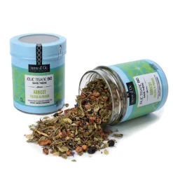 Tisane abricot tilleul fraise- pot en métal - 70g ab