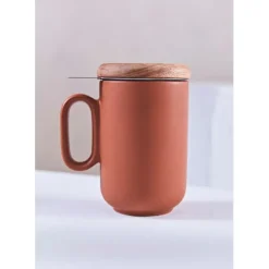 Tisanière en grès avec filtre terracotta - Baltika