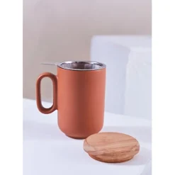 Tisanière en grès avec filtre terracotta - Baltika