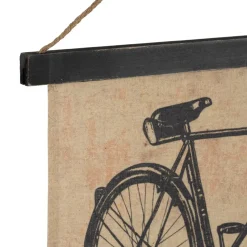 Toile bicyclette noir et rouge