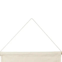 Toile maison amour en coton écru et rouge 66x50cm - Famille