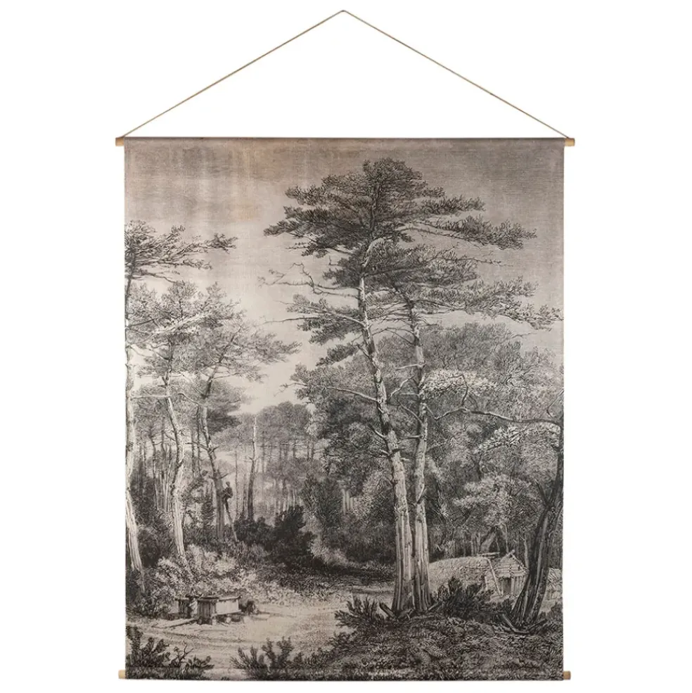 Toile pinacée gris 120x150cm