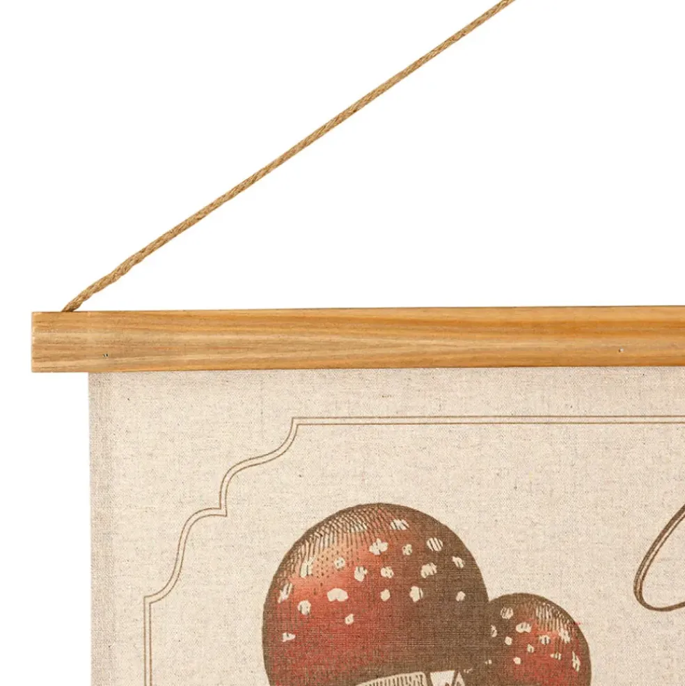 Toile "encyclopédie champignon" 77x110cm