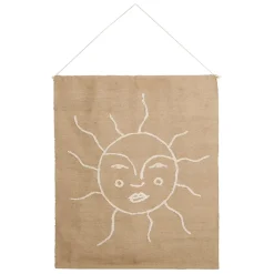 Toile "soleil" en jute naturel 125x150cm - Aurore