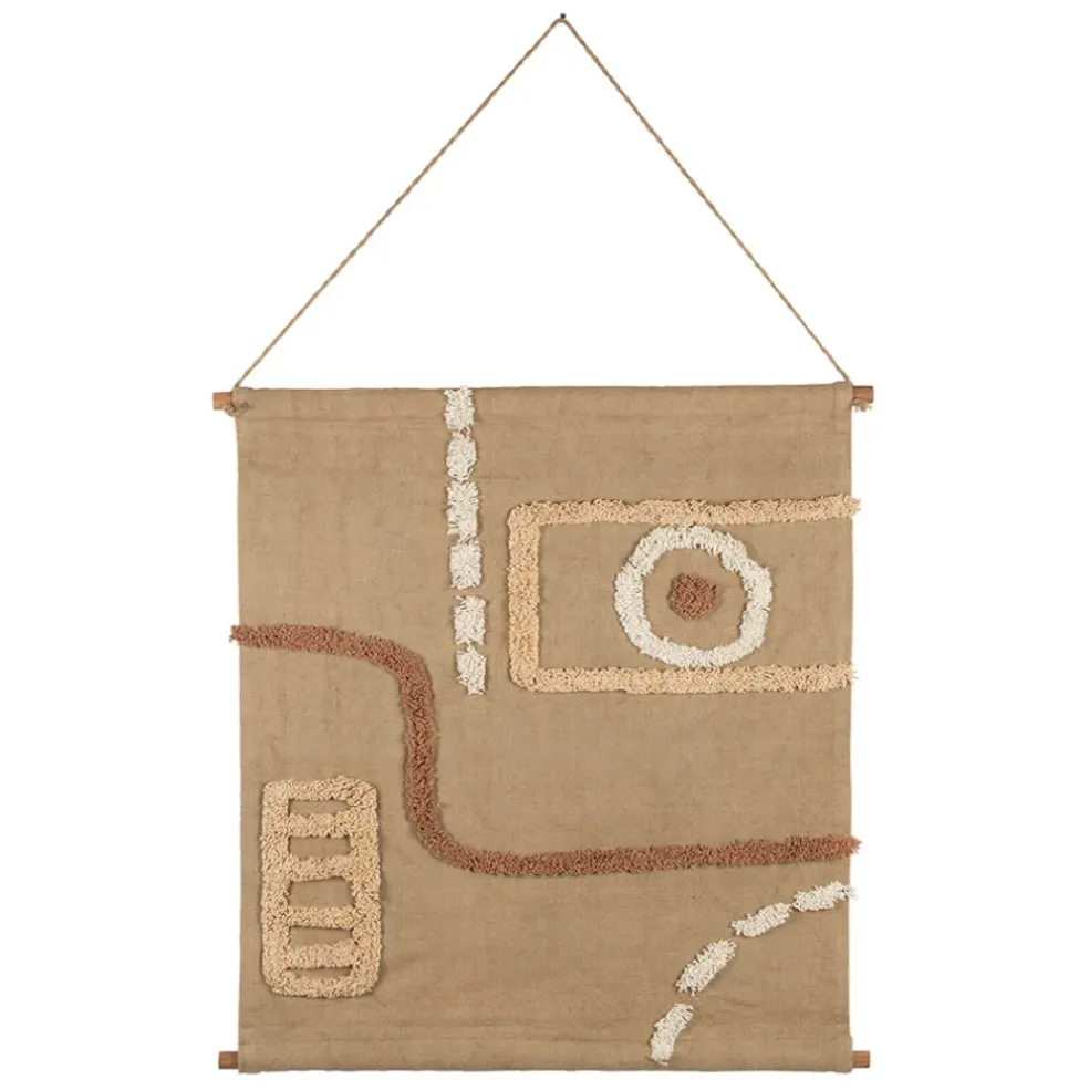 Toile tufté en coton naturel 60xh70cm - Soul Craft