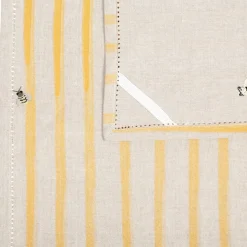 Torchon abeille en coton jaune 50x70cm - Beezz