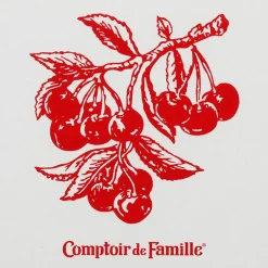 Torchon en coton rouge 50x70cm - Damier