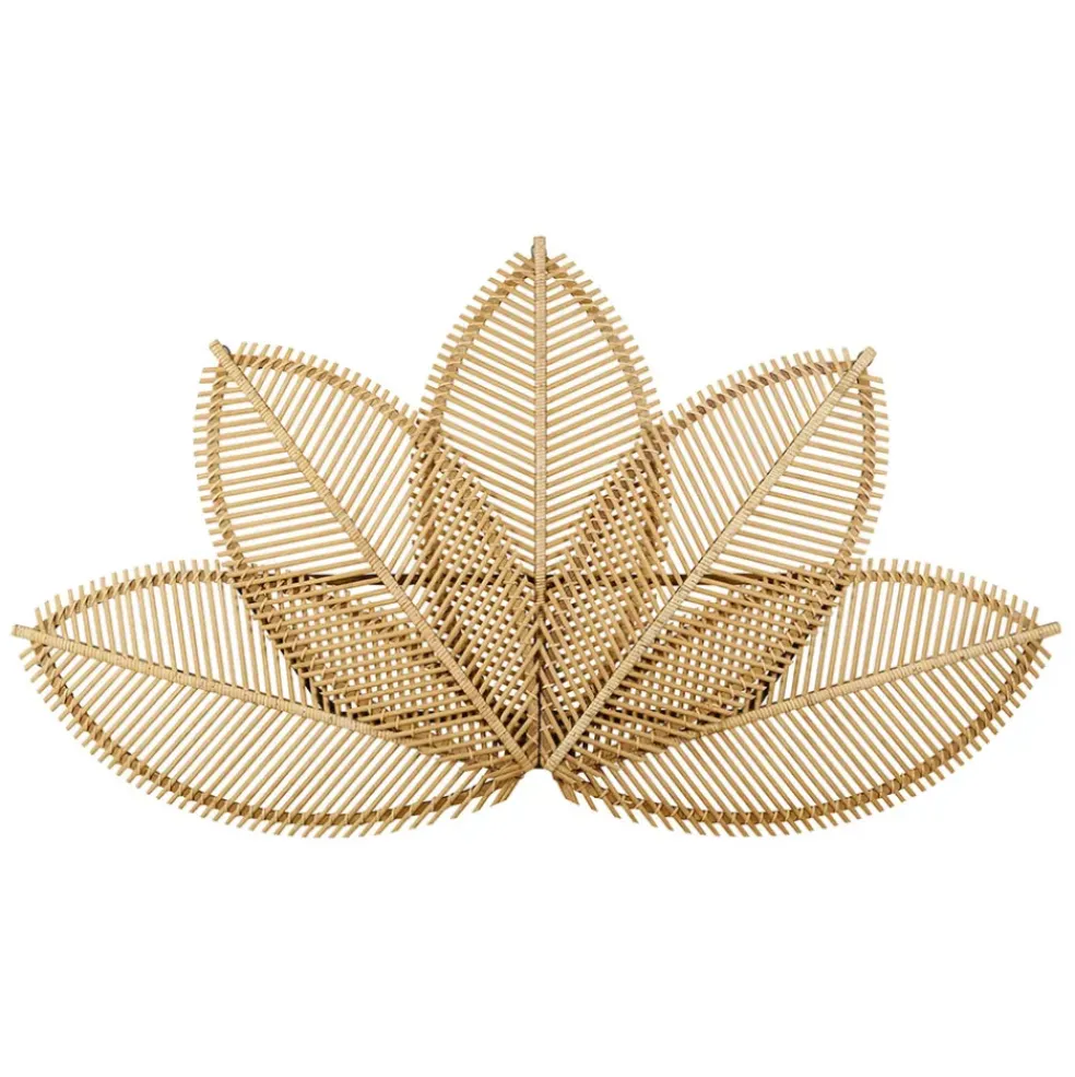 Tête de lit en bambou naturel foncé