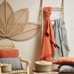 Tête de lit en bambou naturel foncé