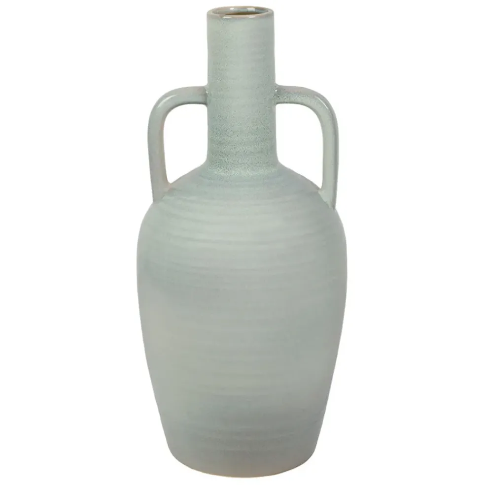 Vase amphore en grès blanc cassé h54cm - Mijas