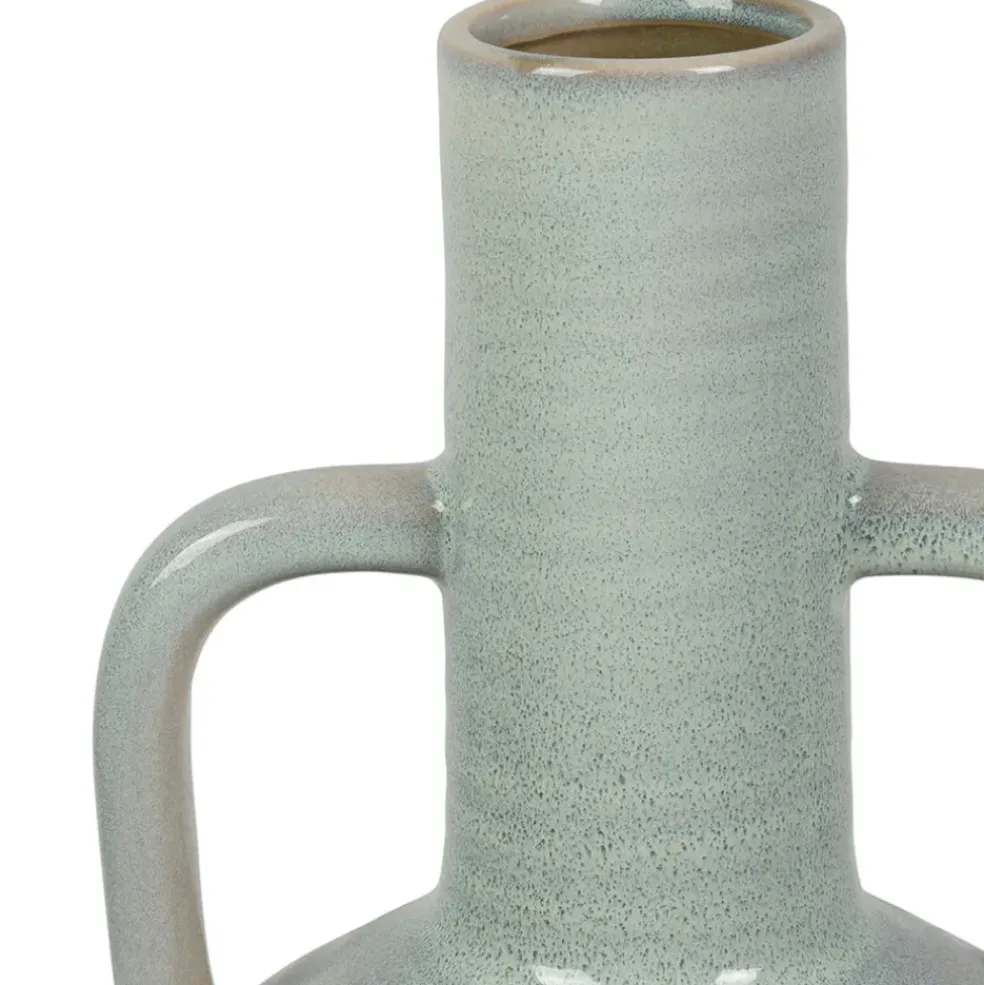 Vase amphore en grès blanc cassé h54cm - Mijas