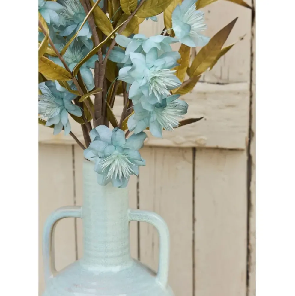 Vase amphore en grès blanc cassé h54cm - Mijas