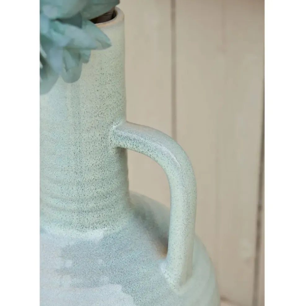 Vase amphore en grès blanc cassé h54cm - Mijas