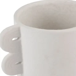 Vase blanc en dolomite - Funny