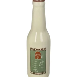Vase bouteille de soda en grès ivoire h24cm