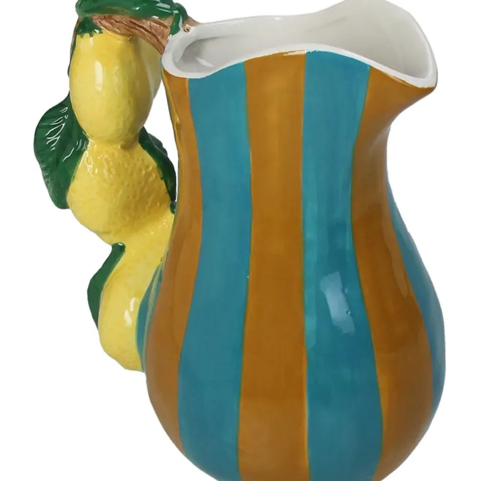 Vase citron dolomite multicolore 18x12x20cm