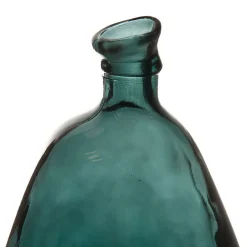 Vase colibri emeraude d26xh47cm verre recyclé