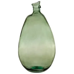 Vase colibri sauge d26xh47cm verre recyclé