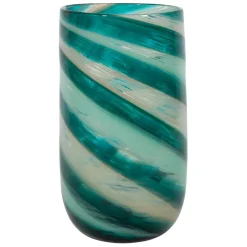 Vase cylindrique en verre émeraude h25cm - Sablon