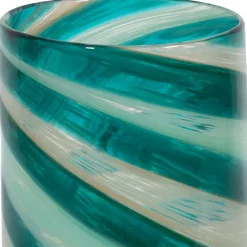 Vase cylindrique en verre émeraude h25cm - Sablon