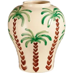 Vase en céramique blanc cassé h31cm - Paradiso