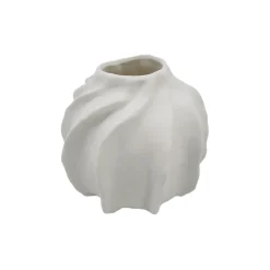 Vase en céramique blanc h10cm