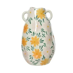 Vase en céramique fleurs h27cm