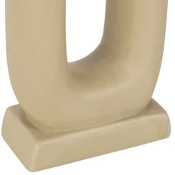Vase en dolomite blanc cassé h32.5cm -terre boheme