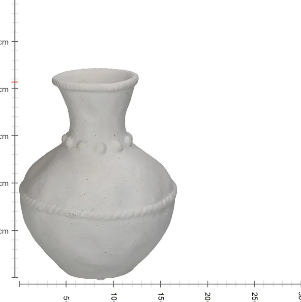 Vase en dolomite blanc h20.7cm