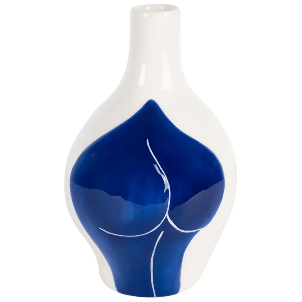 Vase en dolomite écru h22cm - Greeka