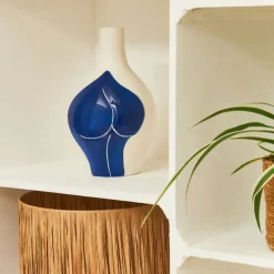 Vase en dolomite écru h22cm - Greeka
