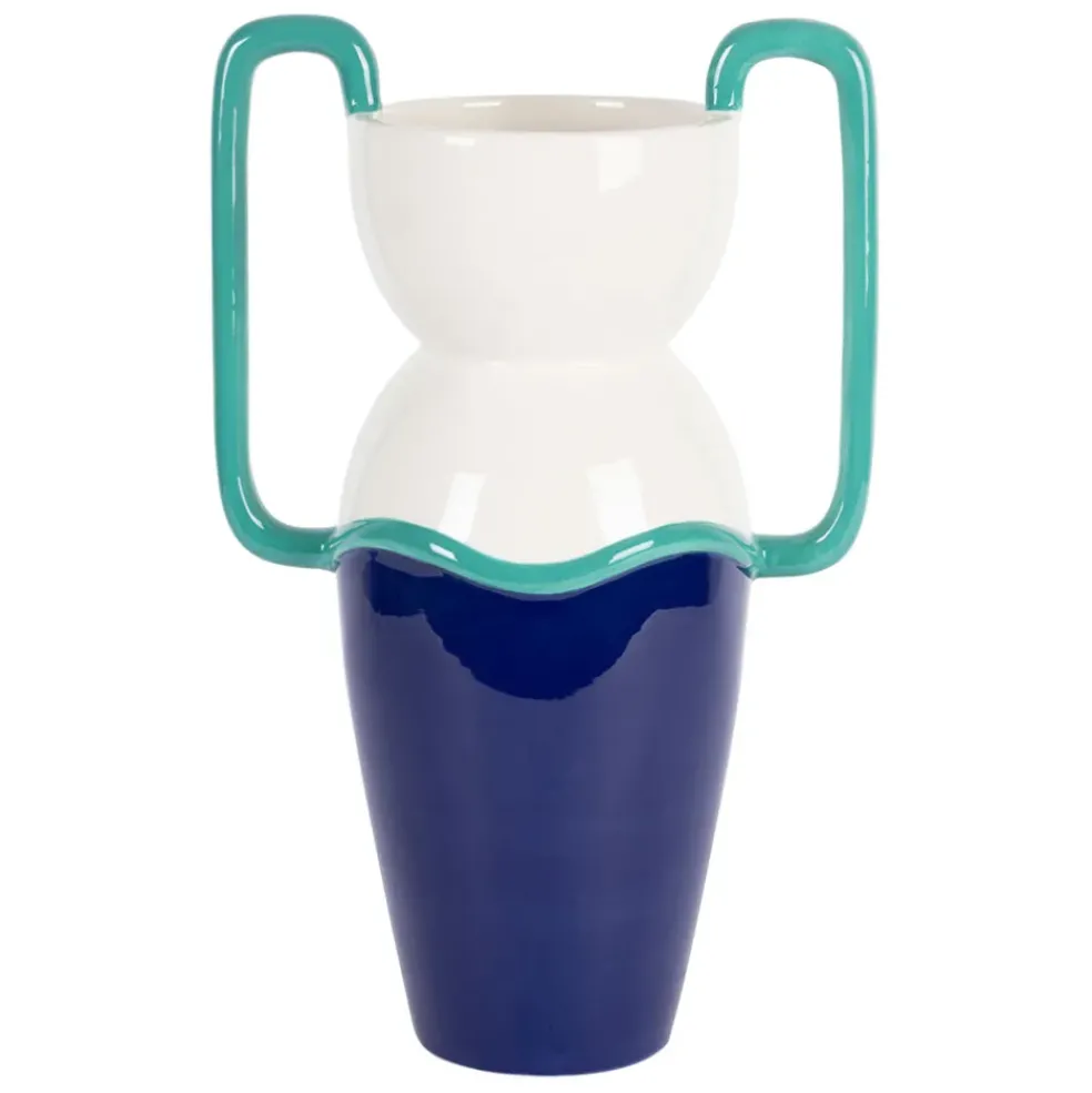 Vase en dolomite indigo h33cm - Greeka