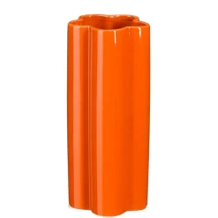 Vase en dolomite orange h22cm - Lindon