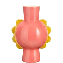 Vase en dolomite rose h22cm - Maya