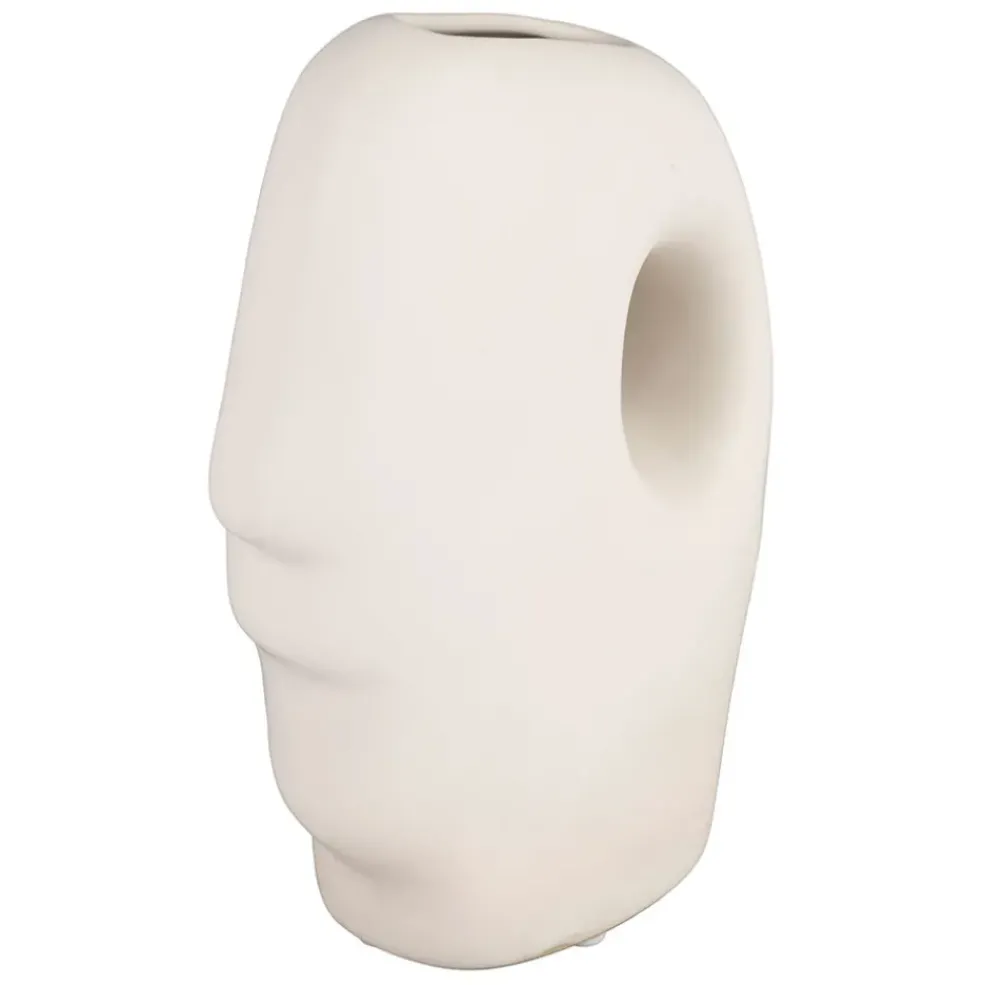 Vase en grès ecru 16x8xh23cm - Organic