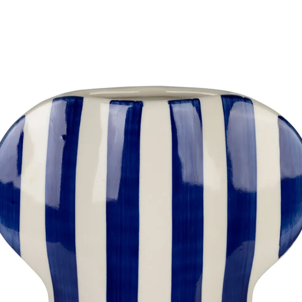 Vase en grès indigo h31.5cm - Artist