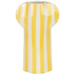 Vase en grès jaune h31.5cm - Artist
