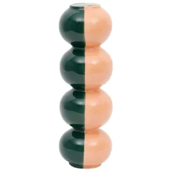 Vase en grès émeraude et corail h29cm - Lumi