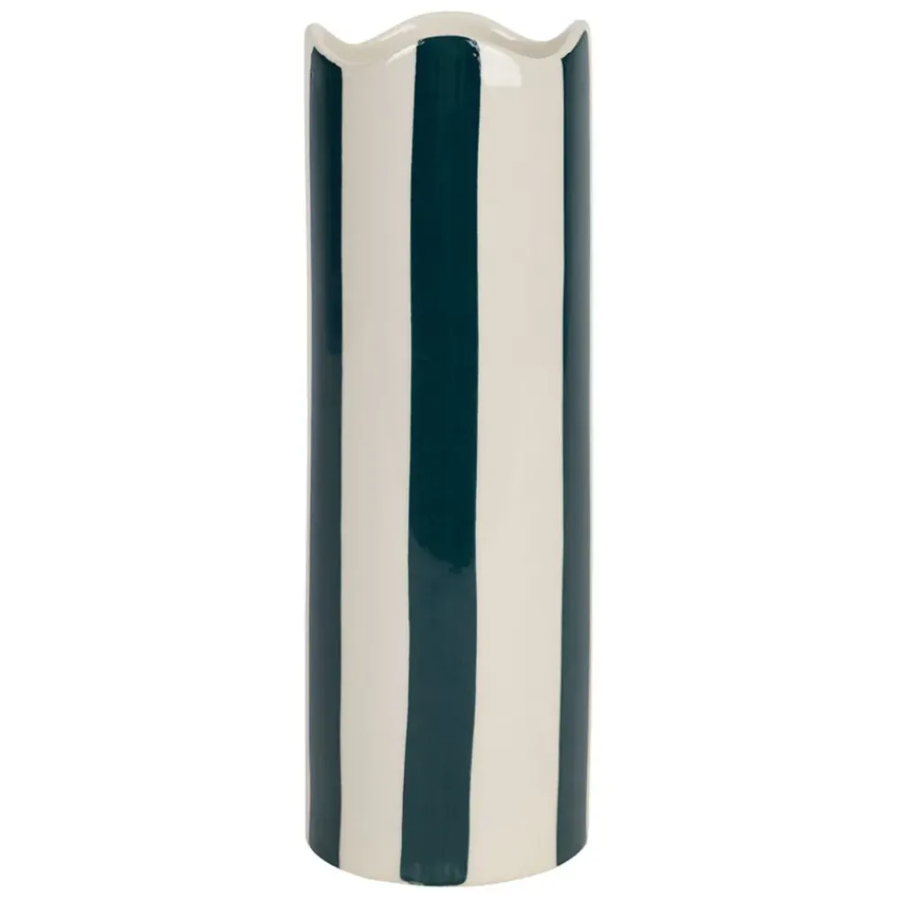 Vase en grès émeraude h23.5cm - Artist