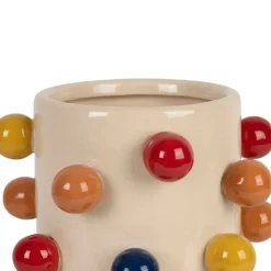 Vase en porcelaine h24cm - Visage Arty
